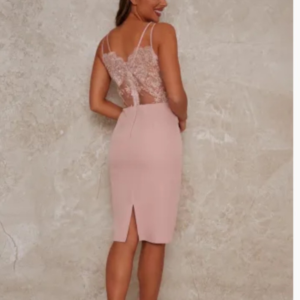 Chi Chi London mauve lace dress